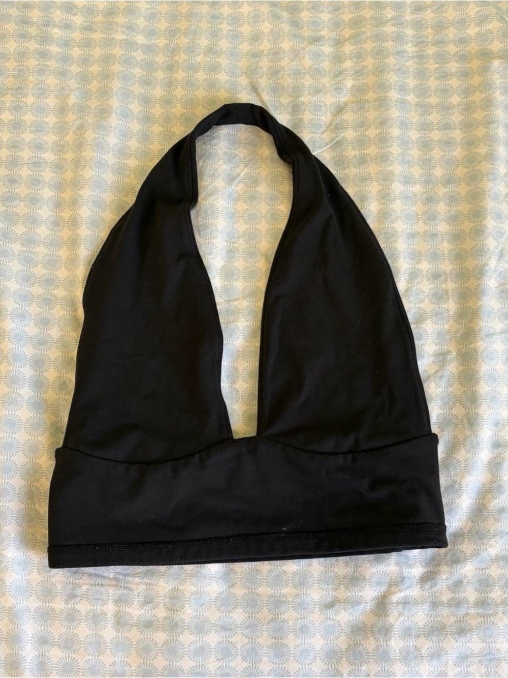 wild fable Black halter plug neck top